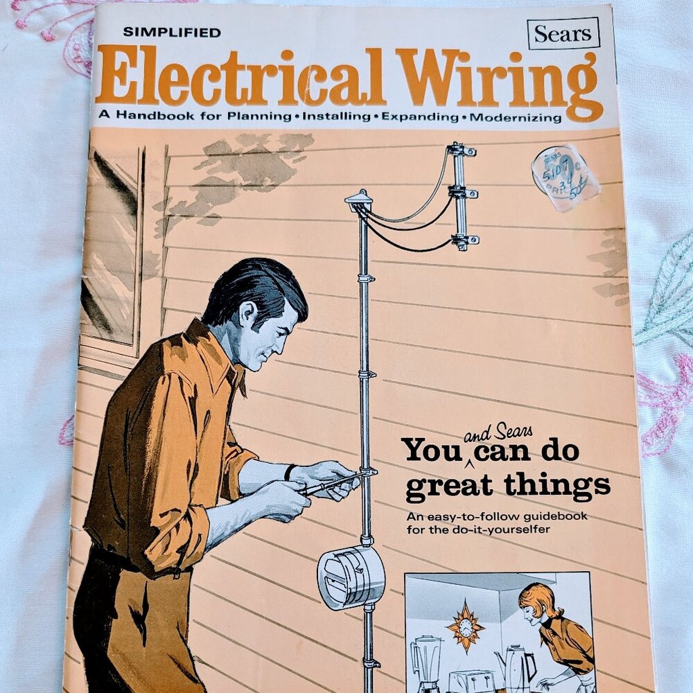 VTG 1973 Sears Roebuck Simplified Electrical Wiring Handbook Manual Guide DIY